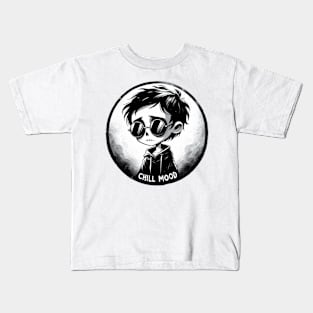 chill sad mood kid Kids T-Shirt